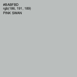 #BABFBD - Pink Swan Color Image